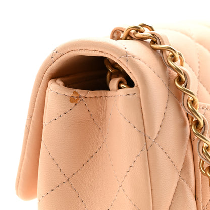 Chanel Lambskin Quilted Mini Rectangular Flap Beige 11 of 11