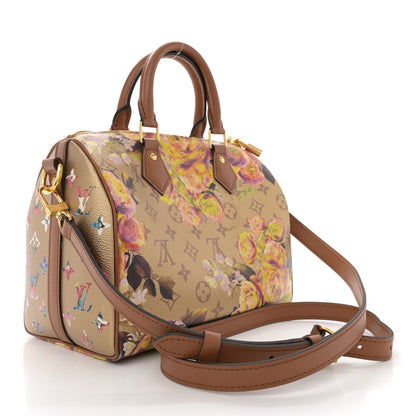 Louis Vuitton Metallic Monogram LV Garden Speedy Bandouliere 25 Gold 2 of 10