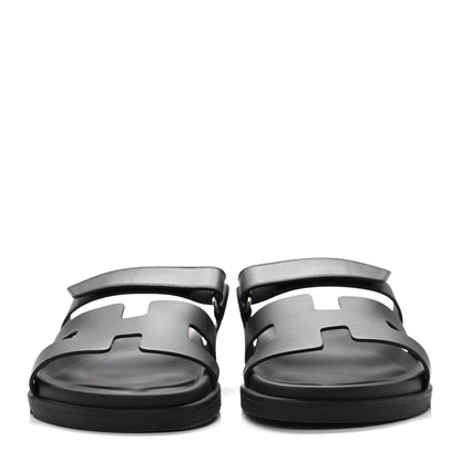 Hermes Calfskin Womens Chypre Sandals 42 Black 2 of 8