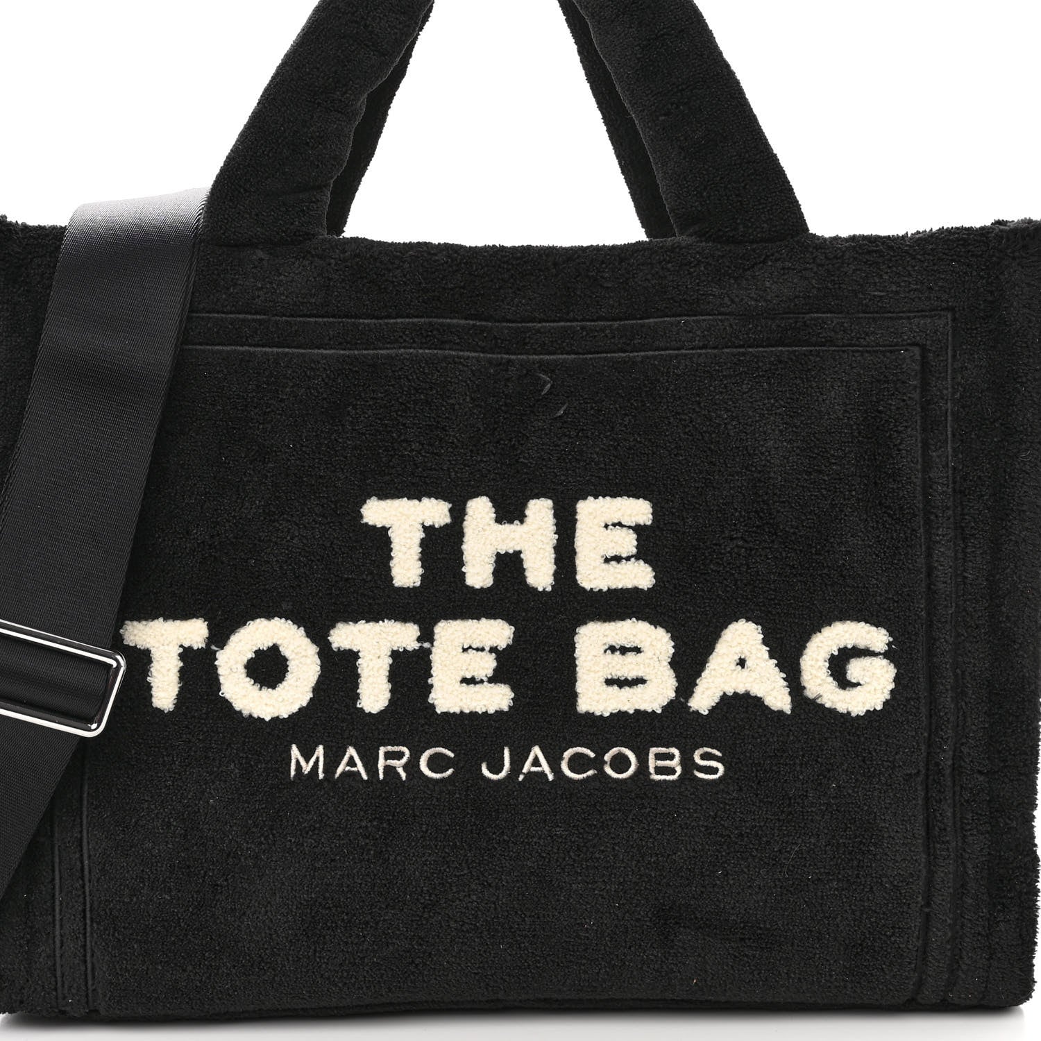 Marc Jacobs Polyester Medium Terry Tote Bag Black Nickel 7 of 11