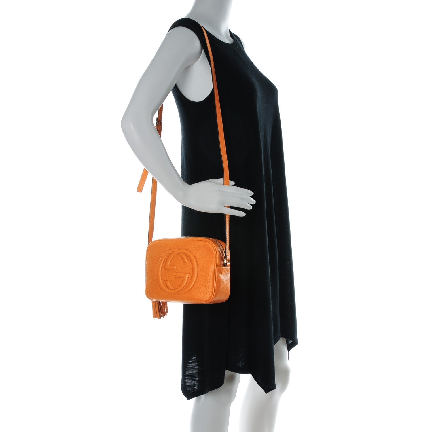 Gucci Pebbled Calfskin Small Soho Disco Bag Curcuma 2 of 7
