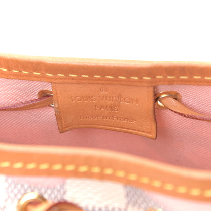 Louis Vuitton Damier Azur Tahitienne Nano Noe Rose Ballerine 5 of 5