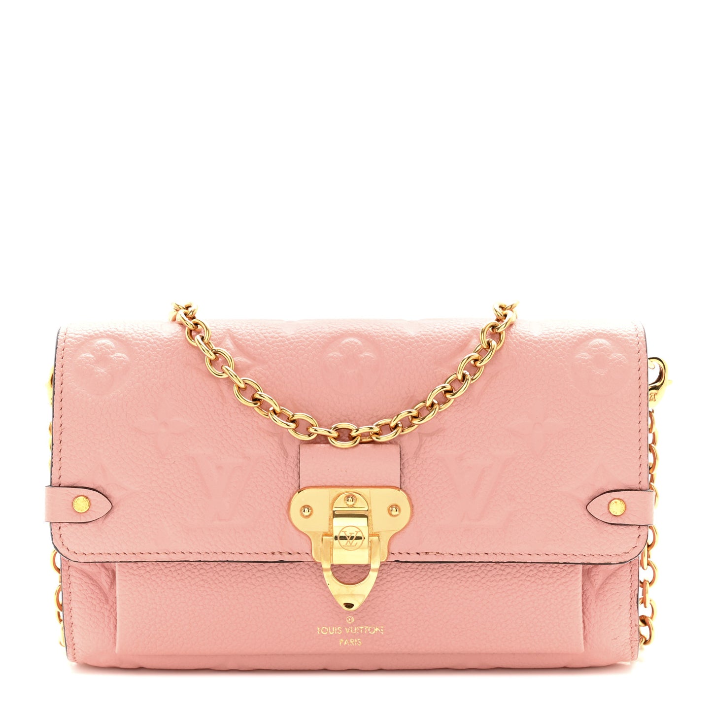 LOUIS VUITTON Empreinte Vavin Chain Wallet Rose Poudre