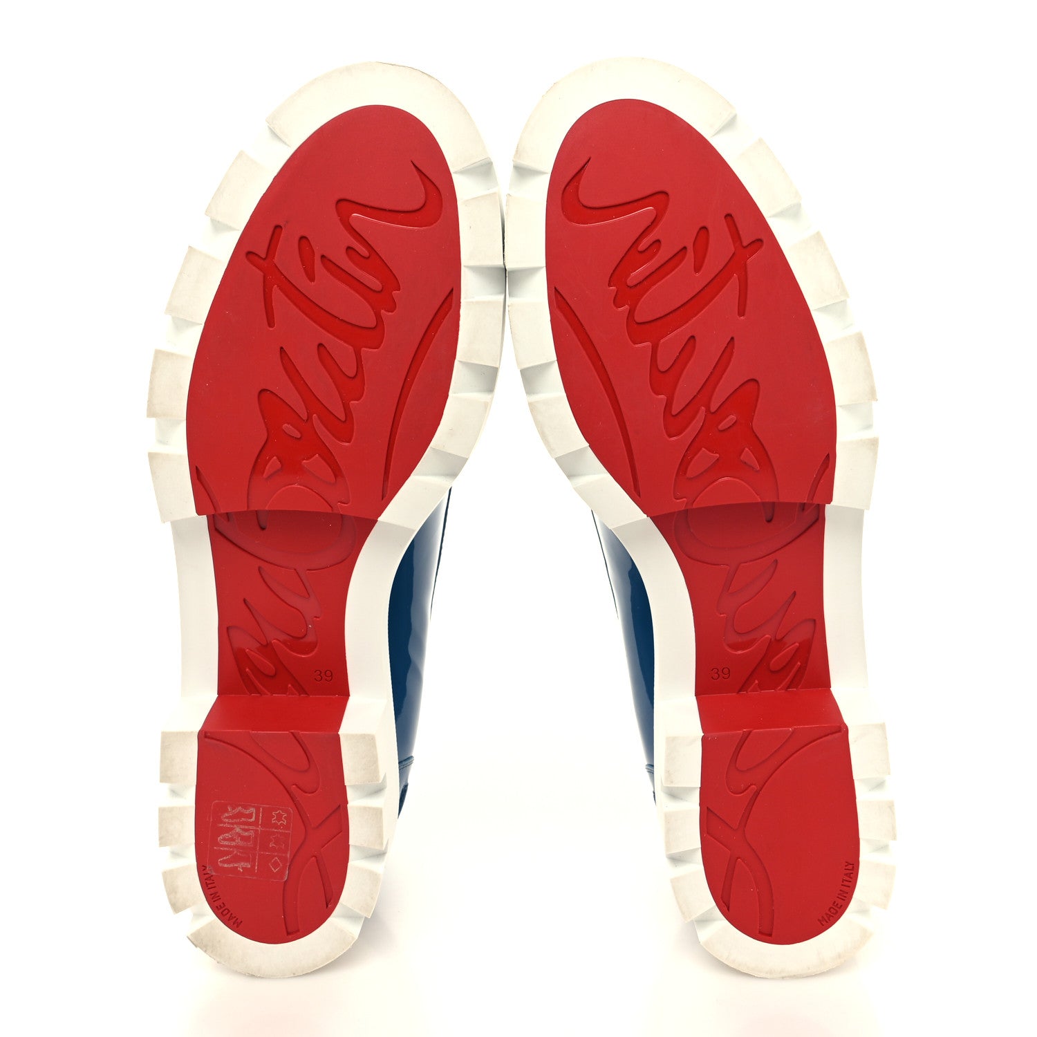 Christian Louboutin Patent Lock Woody Loafers 39 Ludgwig White 5 of 8