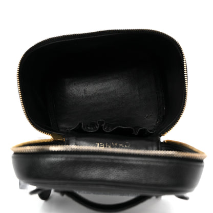 Chanel Caviar Cosmetic Vanity Bag Black 5 of 9