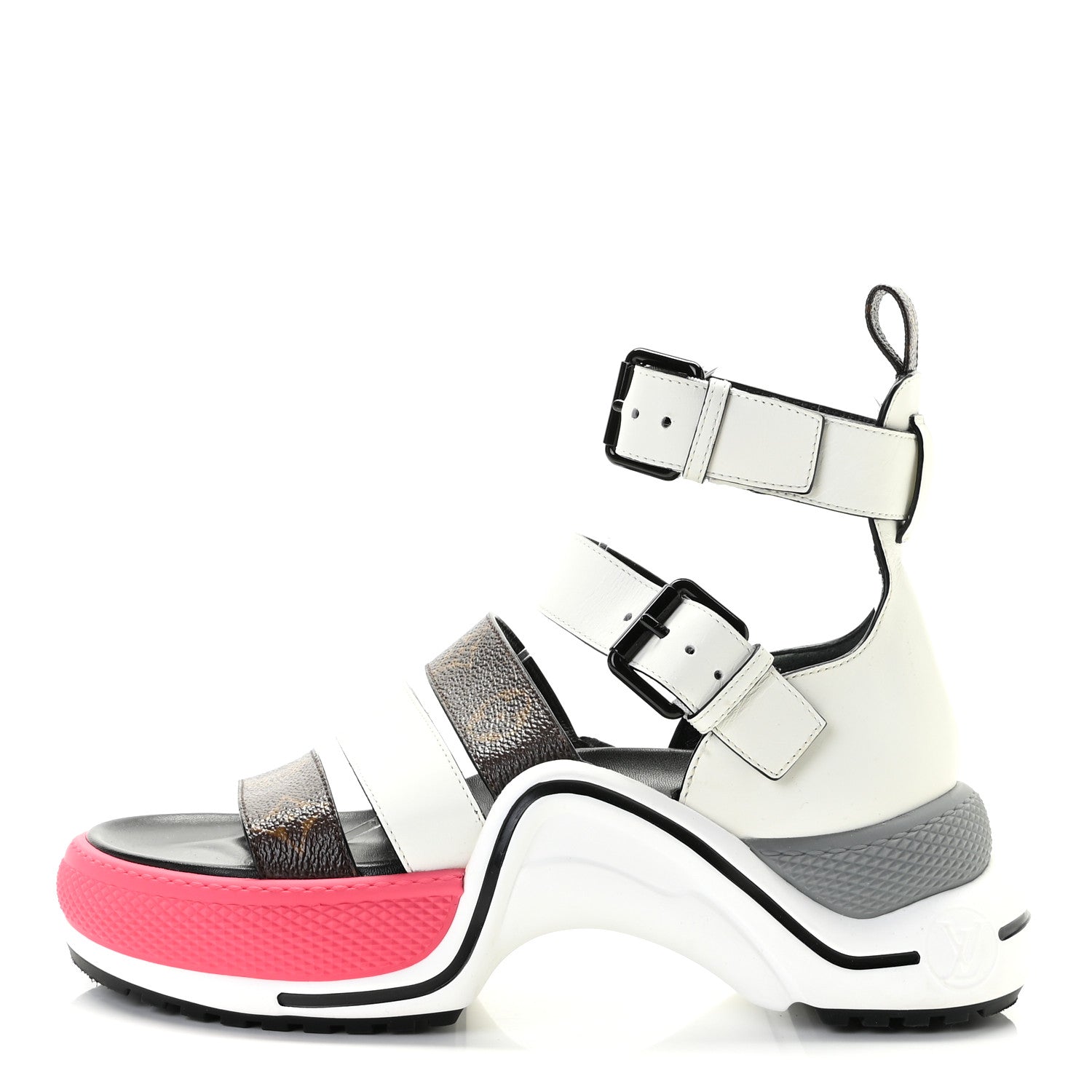 Louis Vuitton Patent Monogram LV Archlight Sandal 36 White 1 of 10