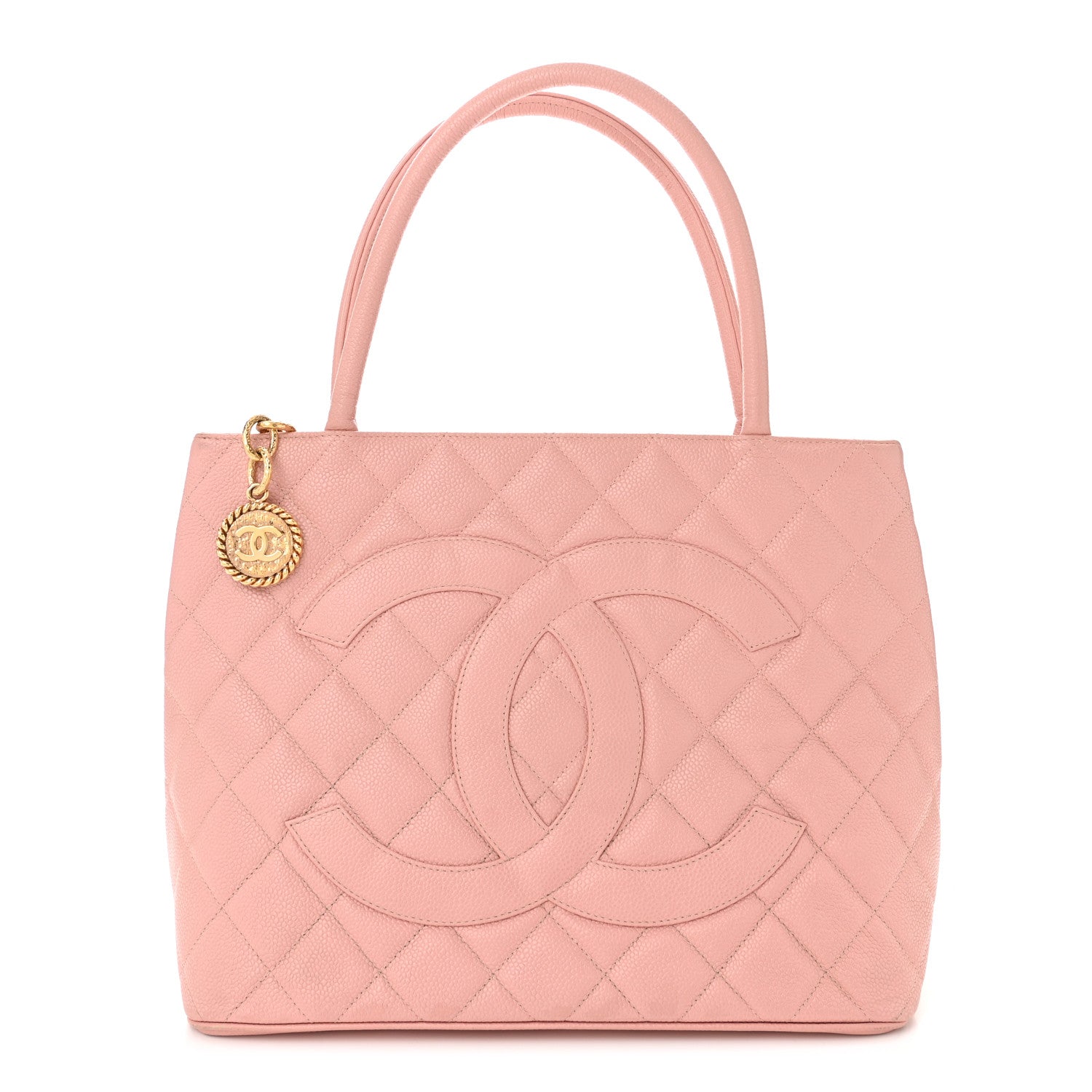 Chanel Caviar Quilted Medallion Tote Light Pink 1 of 12