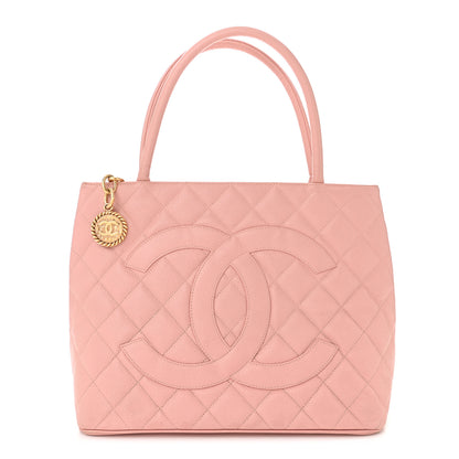 Chanel Caviar Quilted Medallion Tote Light Pink 1 of 12