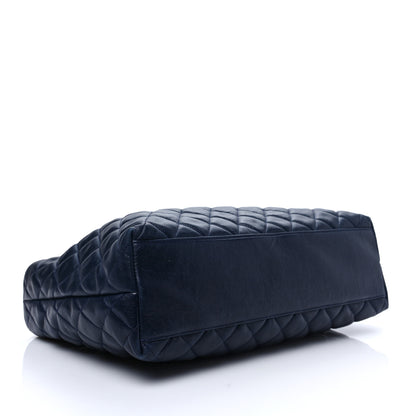 Chanel Lambskin Quilted Shoulder Bag Navy 4 of 7