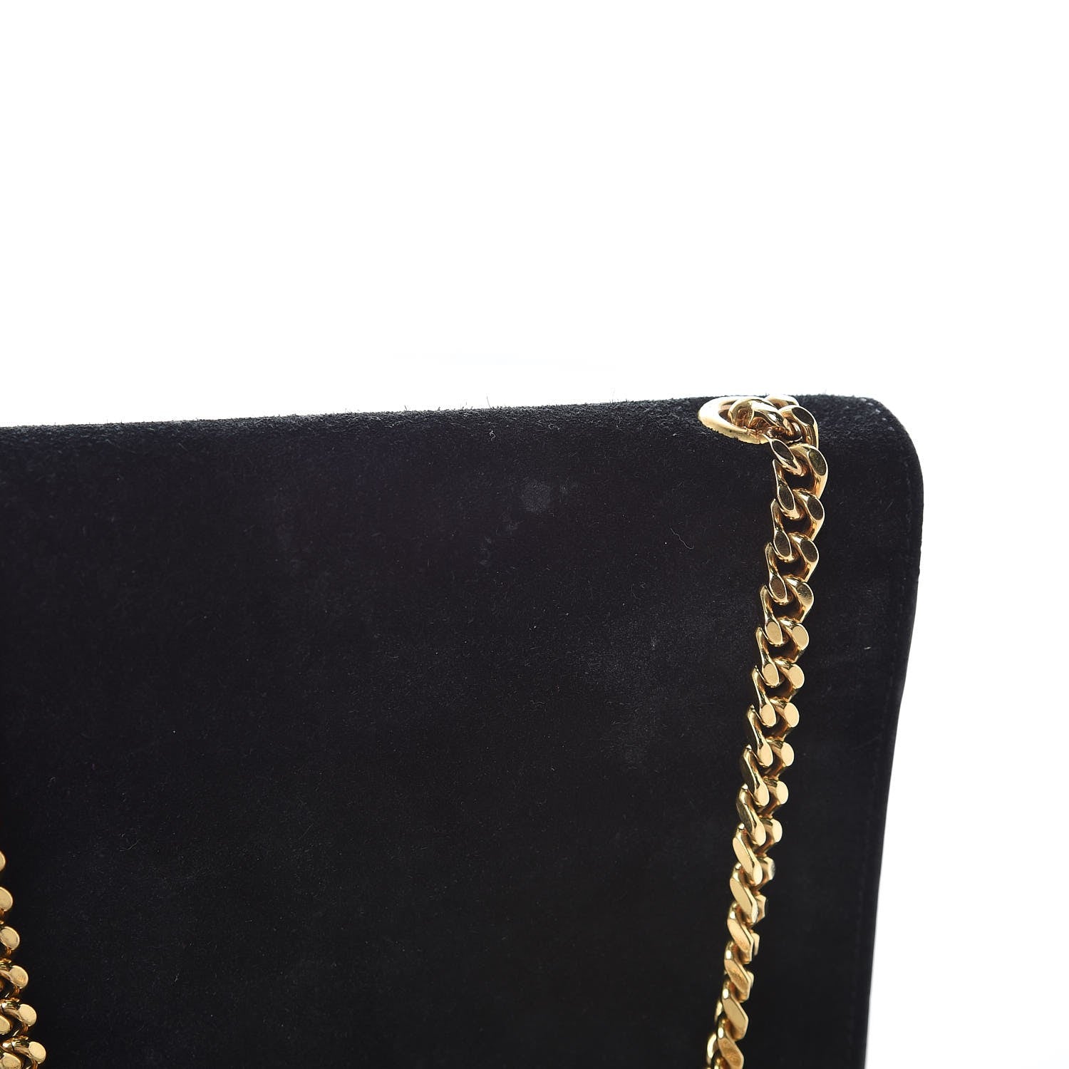 Saint Laurent Suede Small Classic Monogram Kate Tassel Satchel Black 20 of 21