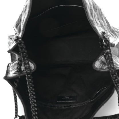 Saint Laurent Crinkled Calfskin Matelasse Monogram Large Niki Shopper Tote Black 5 of 8