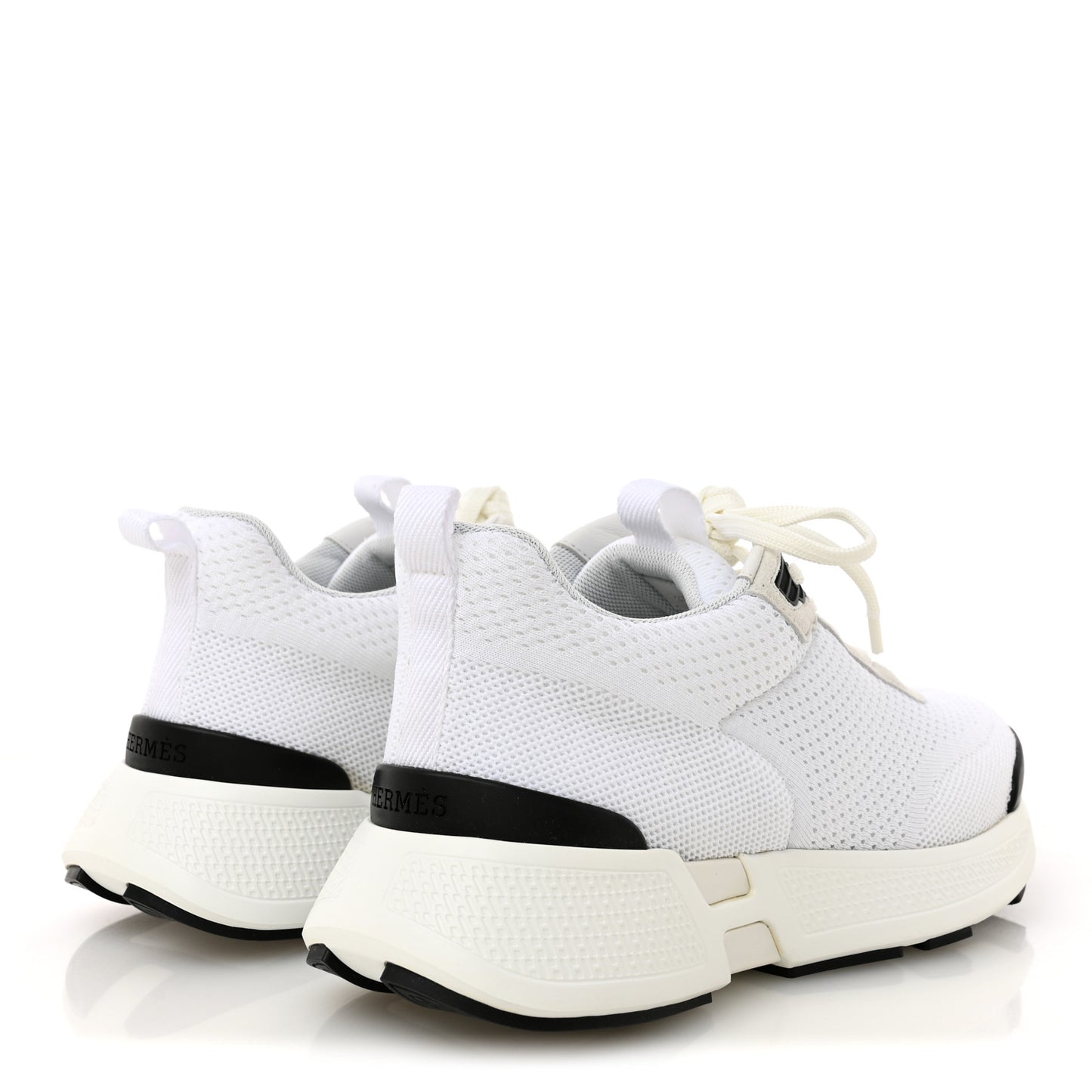 Technical Knit Suede Heros Sneakers 36 White
