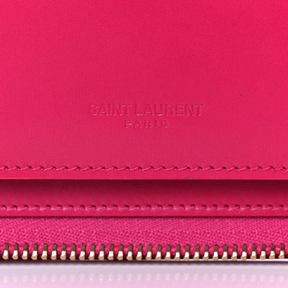 Saint Laurent Smooth Calfskin Tuc iPad Case Fushia 6 of 12