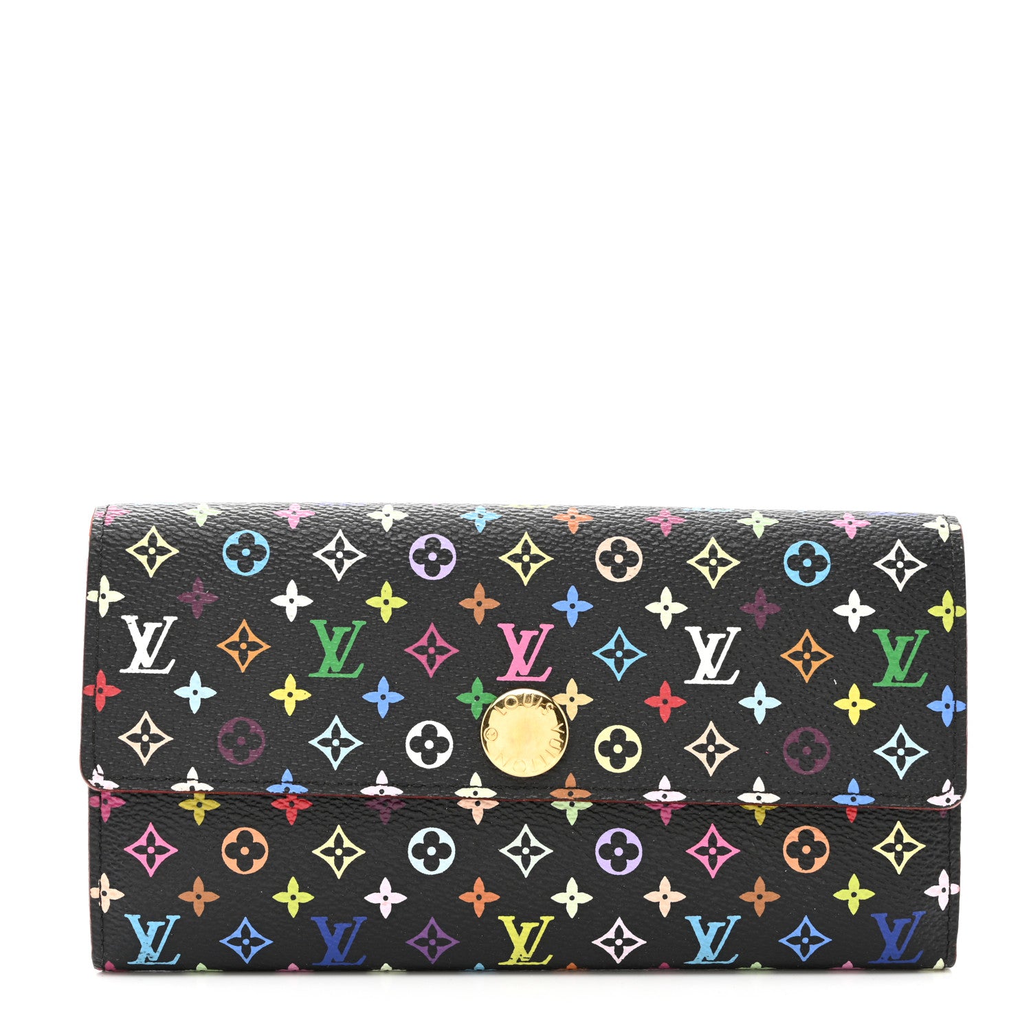Louis Vuitton Monogram Multicolor Sarah Wallet Black Grenade 1 of 9