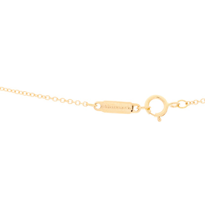 Tiffany 18K Rose Gold Diamond Small T Smile Pendant Necklace 6 of 6