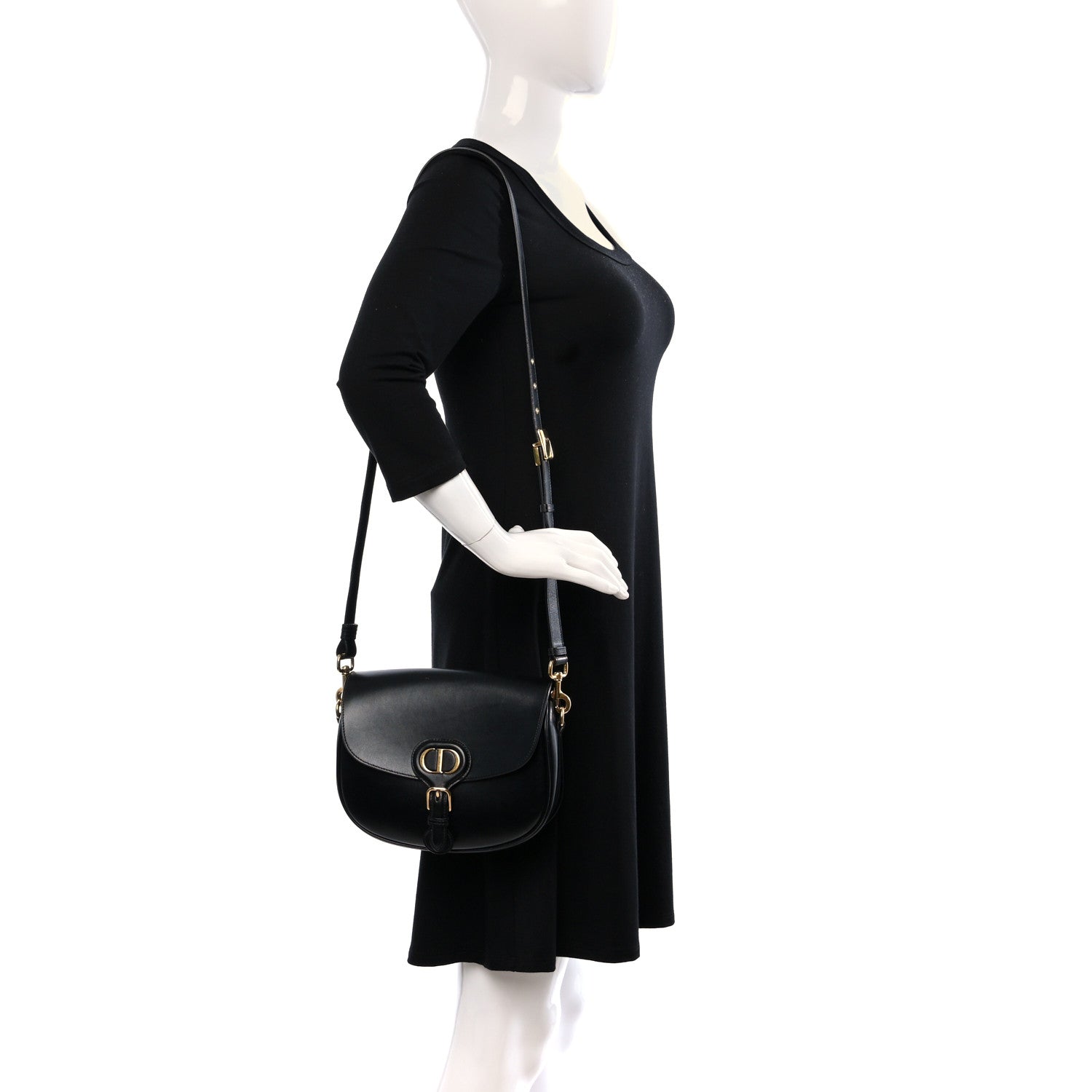 Christian Dior Box Calfskin Medium Bobby Flap Black 3 of 9