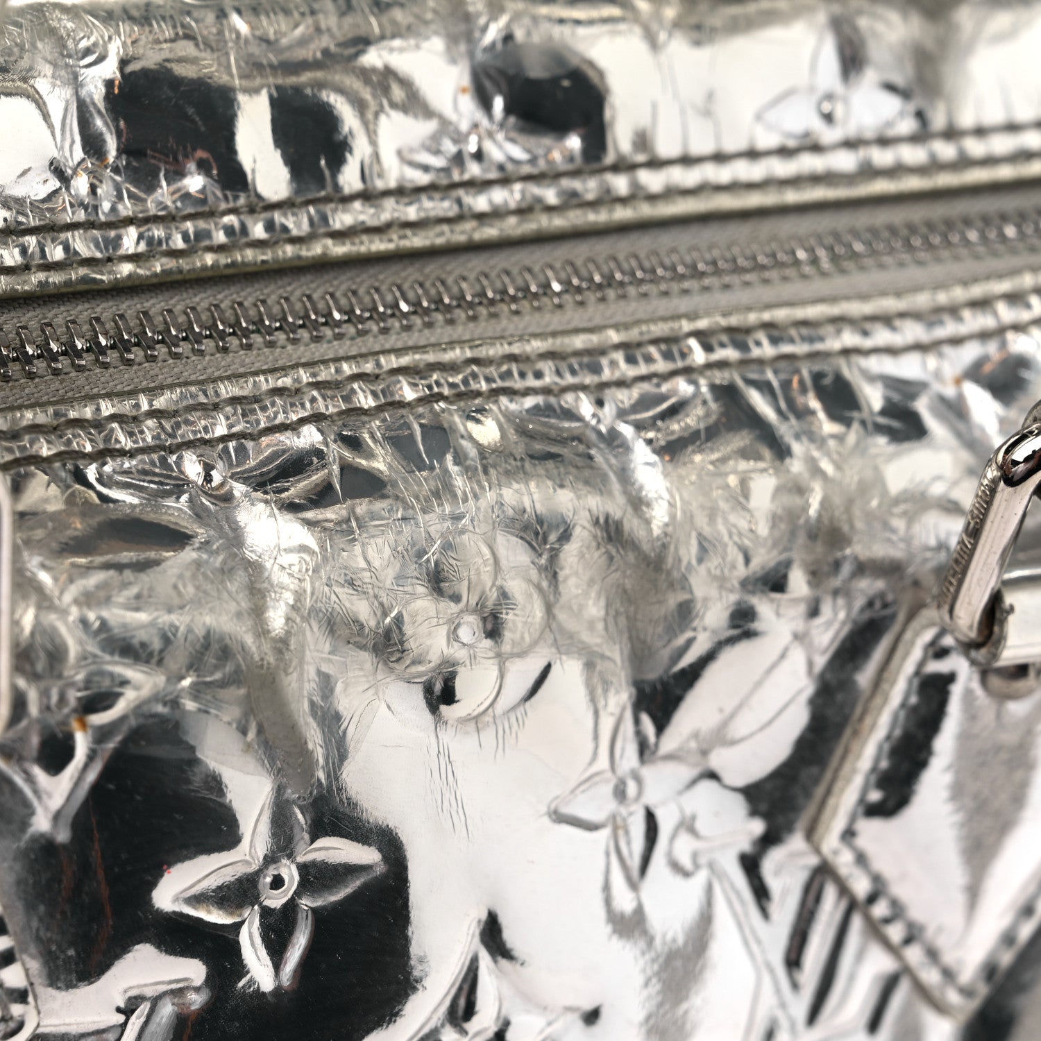 Louis Vuitton Monogram Miroir Speedy 30 Silver 17 of 22