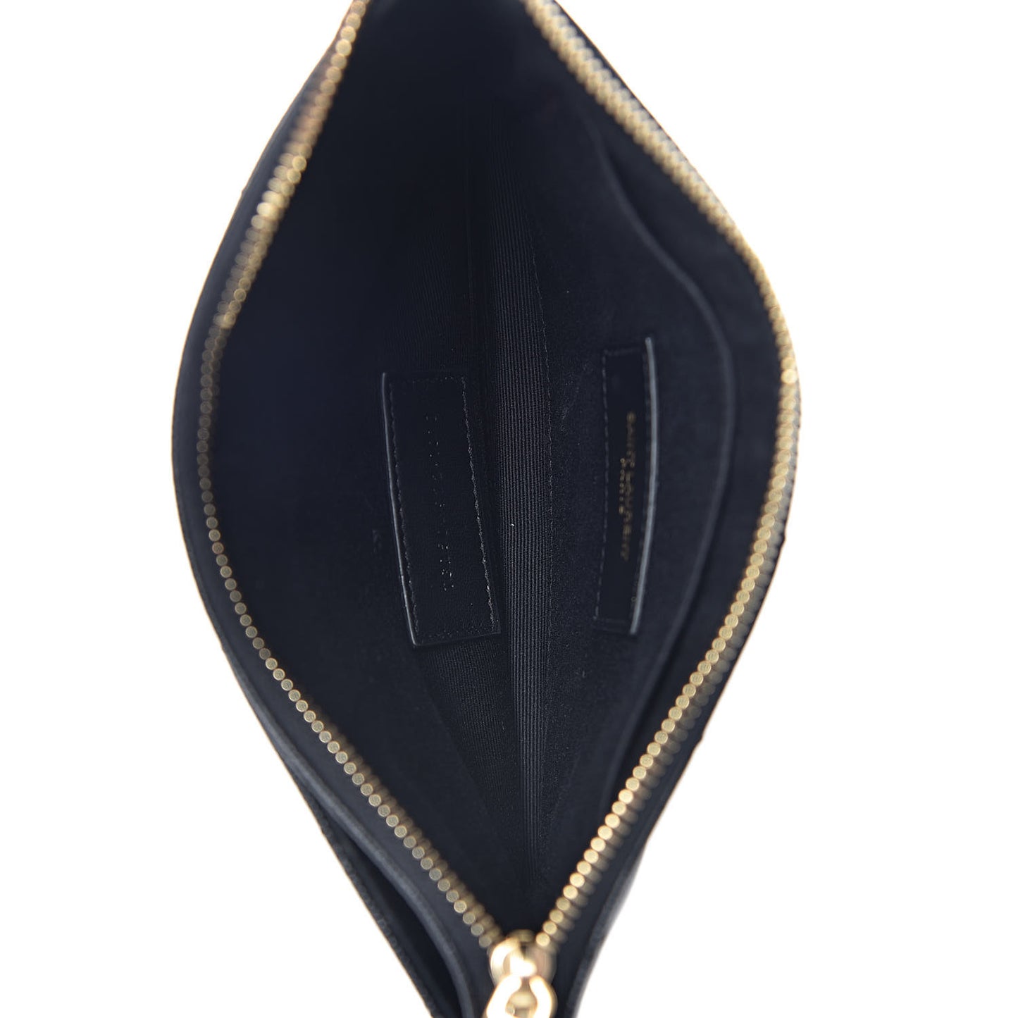 Grain De Poudre Chevron Monogram Bill Pouch Black