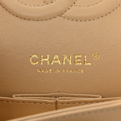 Chanel Caviar Quilted Medium Double Flap Beige Clair 6 of 12