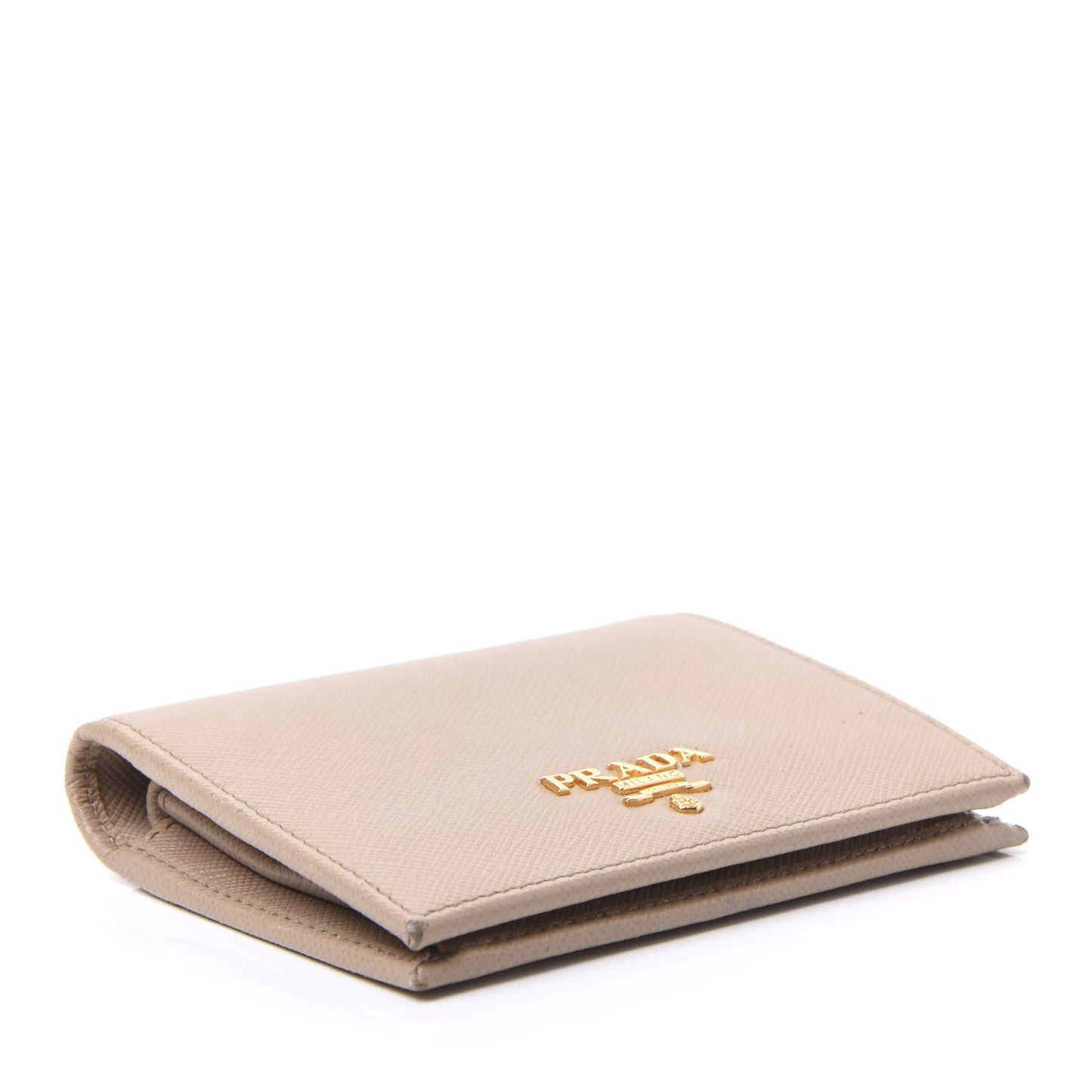 Saffiano Metal Bi-Fold Wallet Cammeo
