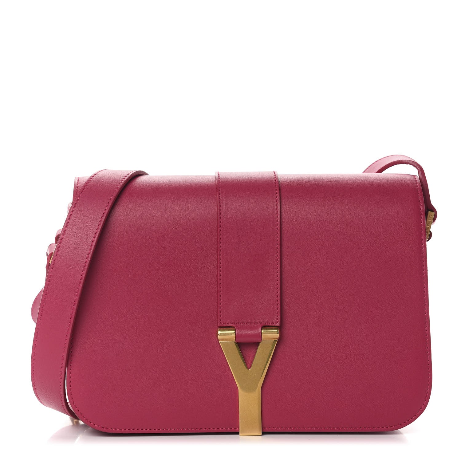 Saint Laurent Calfskin Classic Y Satchel Fuchsia 1 of 12