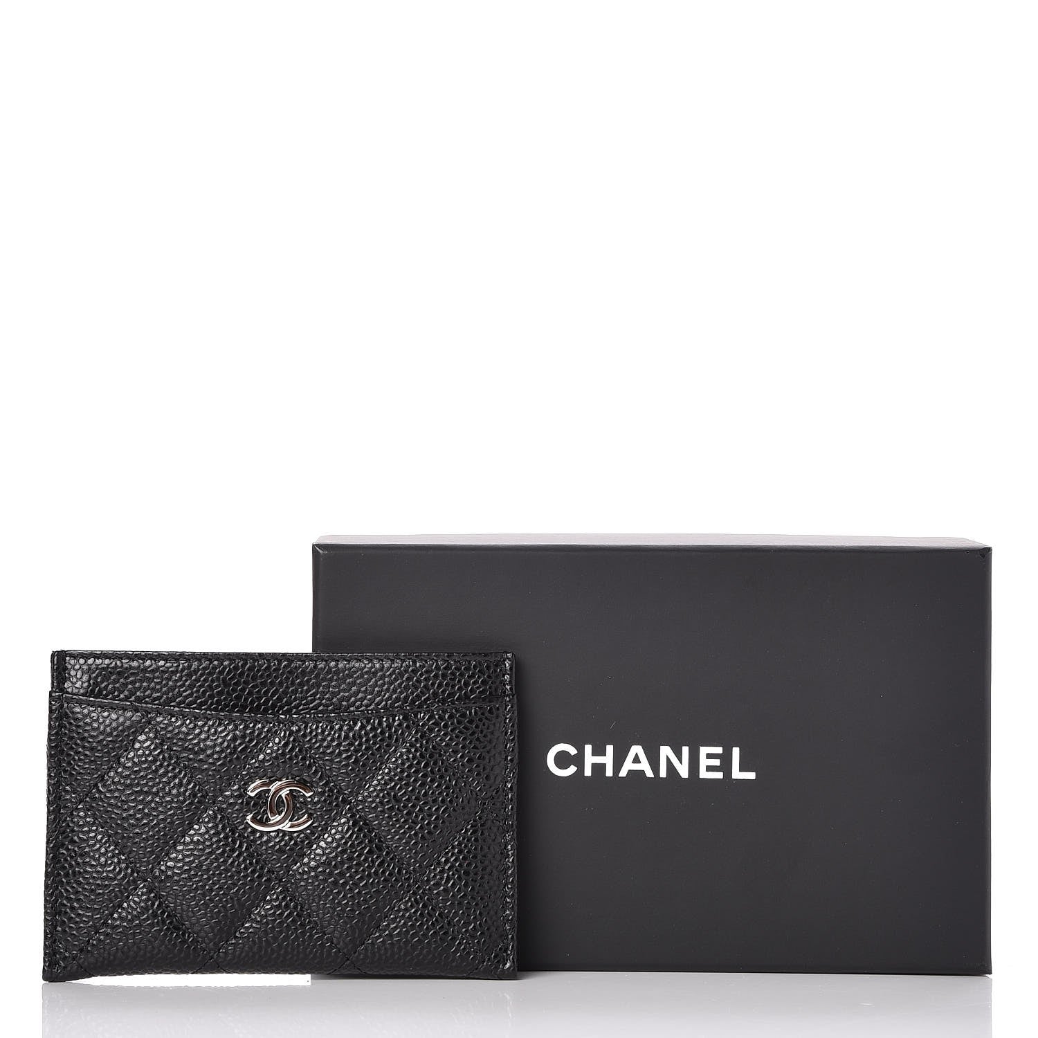 Chanel Caviar Quilted Card Holder Black 9 of 9