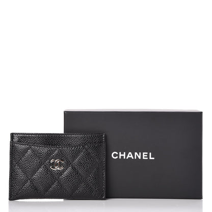 Chanel Caviar Quilted Card Holder Black 9 of 9