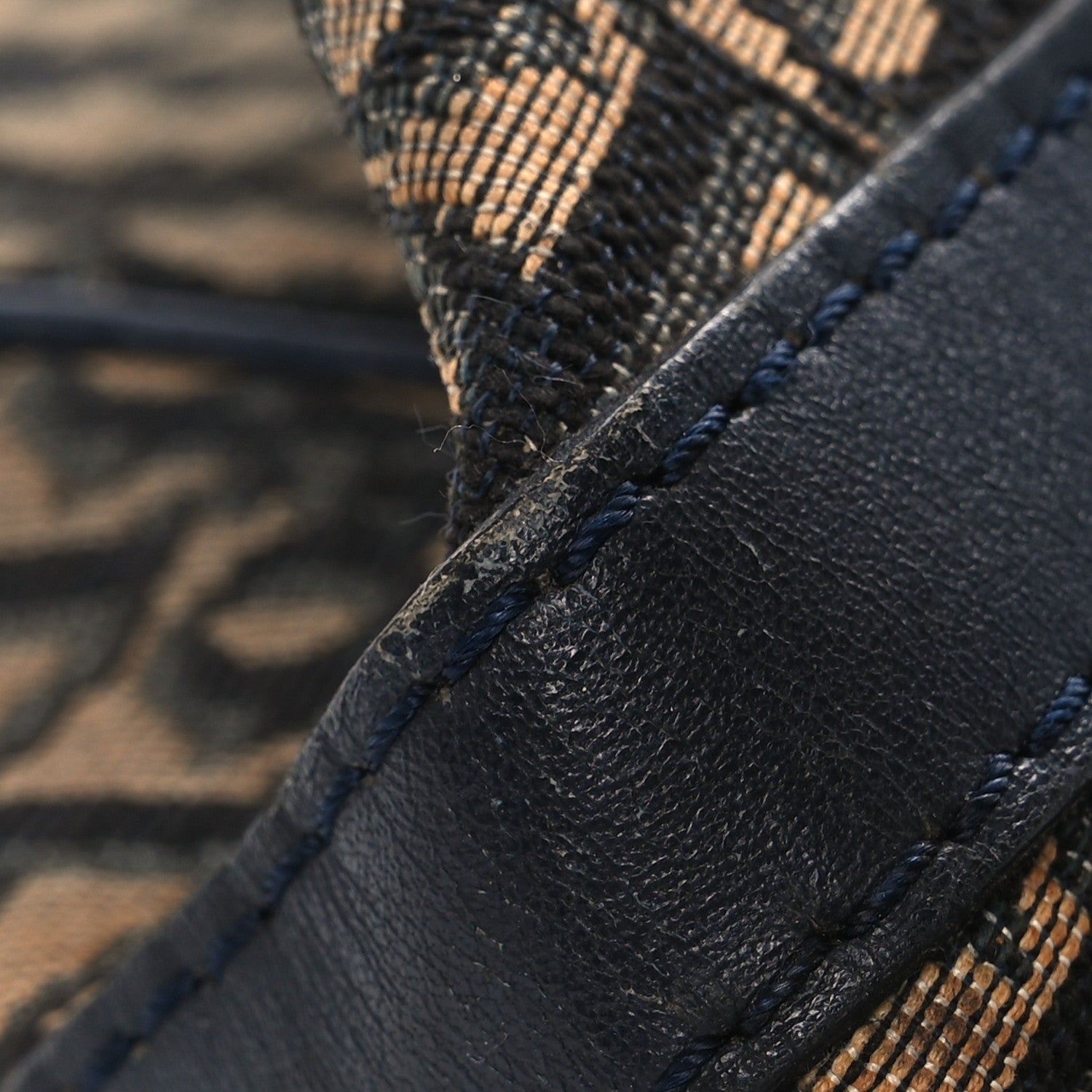 Christian Dior Monogram Boston Navy Blue 13 of 15