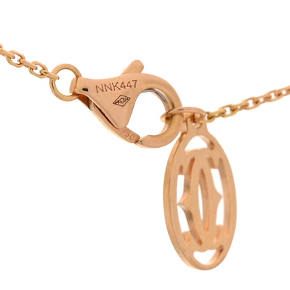 Cartier 18K Pink Gold Diamond .52ct C De Cartier Pendant Necklace 4 of 6