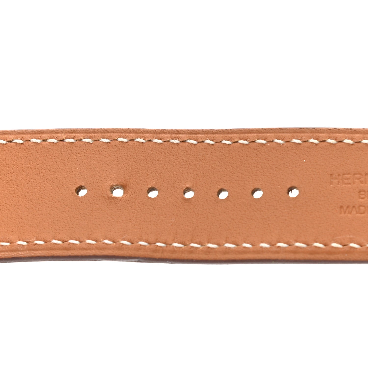 Hermes Barenia 44mm Apple Watch Single Tour Band Fauve 4 of 8