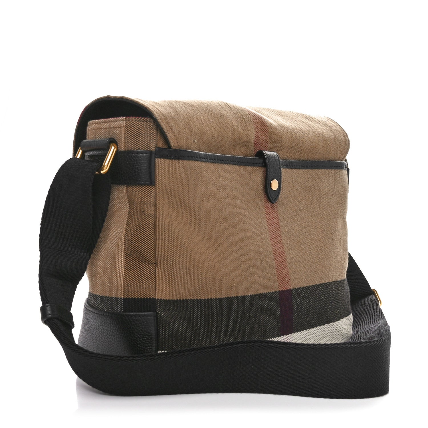 Burberry Canvas Mega Check Small Baildon Messenger Bag Black 3 of 12