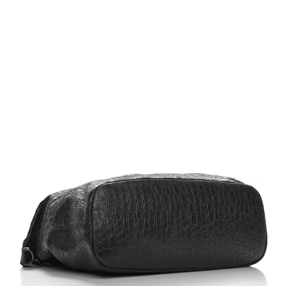 Givenchy Calfskin Crocodile Embossed Large Nightingale Black 5 of 11
