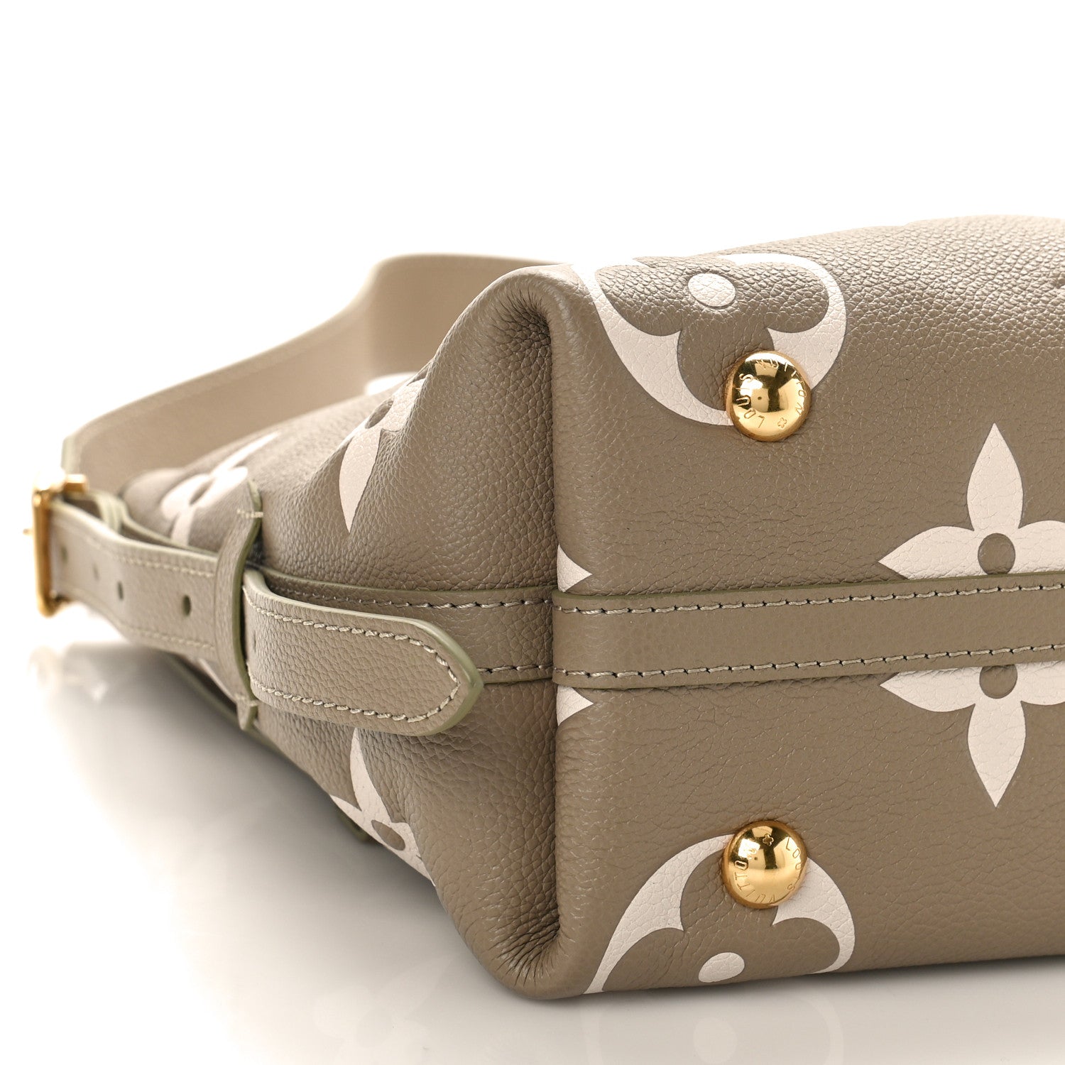 Louis Vuitton Empreinte Monogram Giant CarryAll PM Khaki Creme 8 of 9