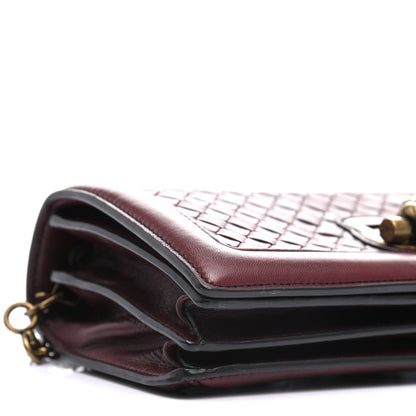 Bottega Veneta Nappa Intrecciato Olimpia Knot Clutch Red 7 of 8