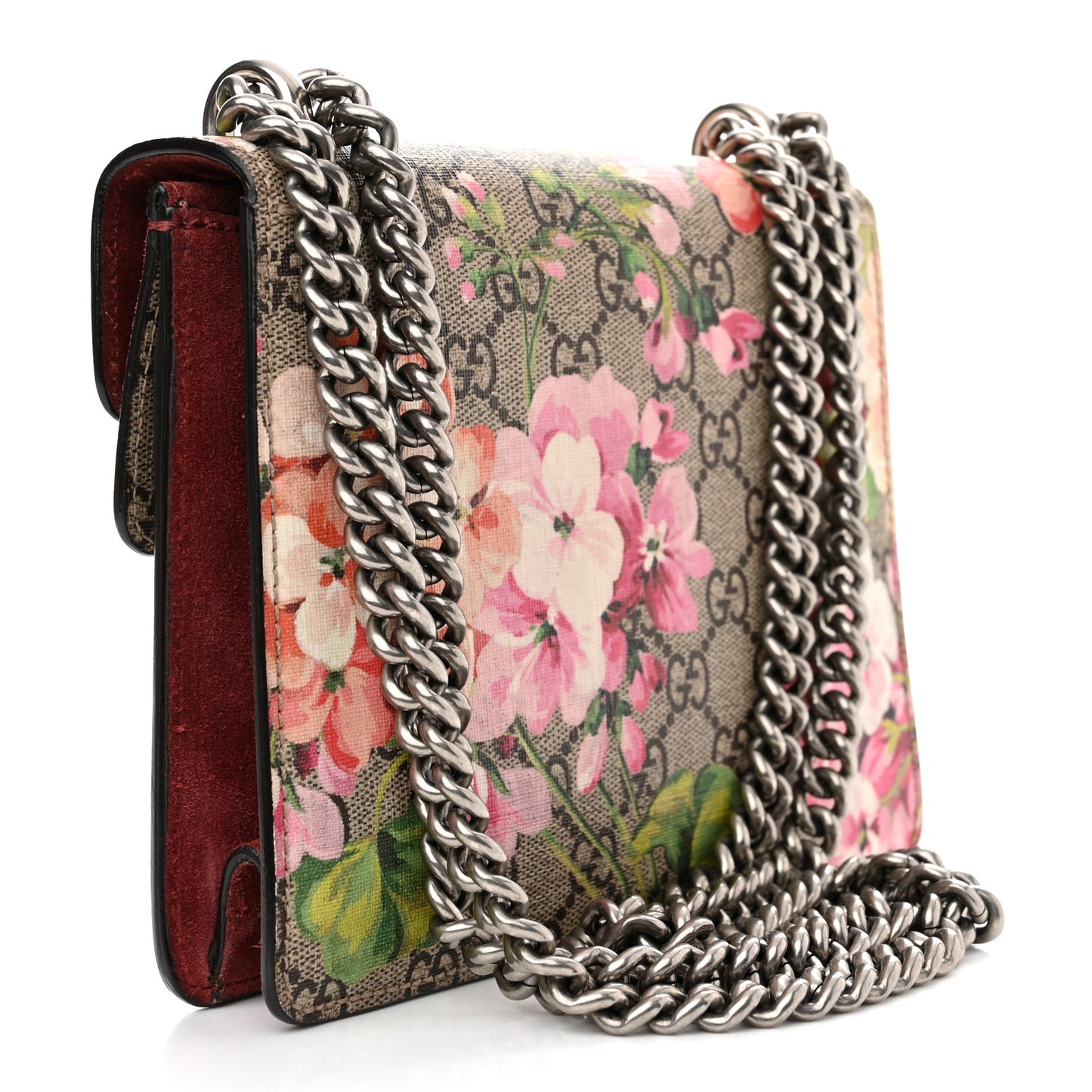 GG Supreme Monogram Blooms Mini Dionysus Shoulder Bag Beige Multicolor Dry Rose