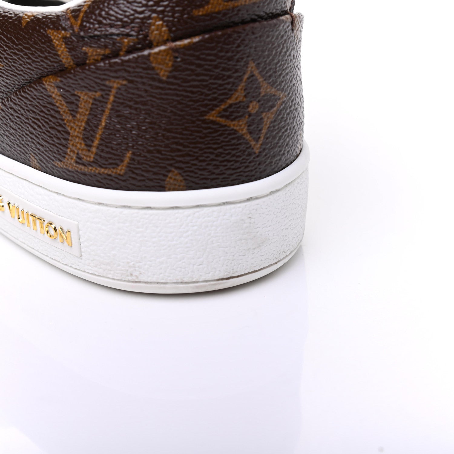 Louis Vuitton Calfskin Monogram LV Black Heart Sneakers 39 Cacao 9 of 11