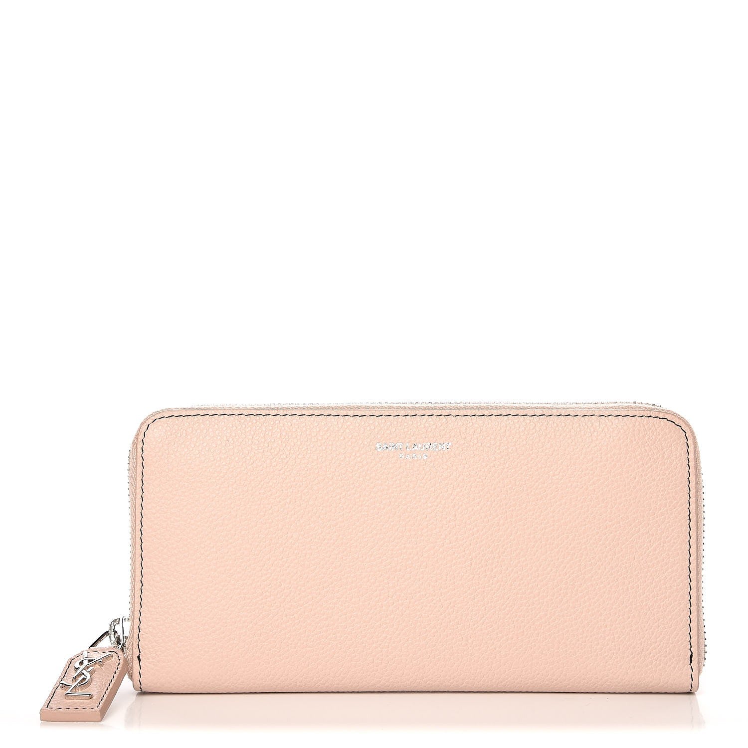 Saint Laurent Calfskin Classic Zip Around Continental Wallet Dusty Pink 1 of 7