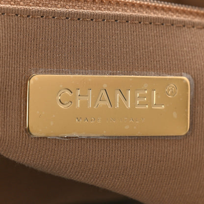 Chanel Lambskin Quilted Chanel 19 Shopping Bag Beige 6 of 9