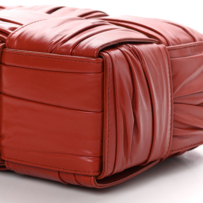 Bottega Veneta Foulard Intrecciato Pleated Mini Arco Tote Red 9 of 9