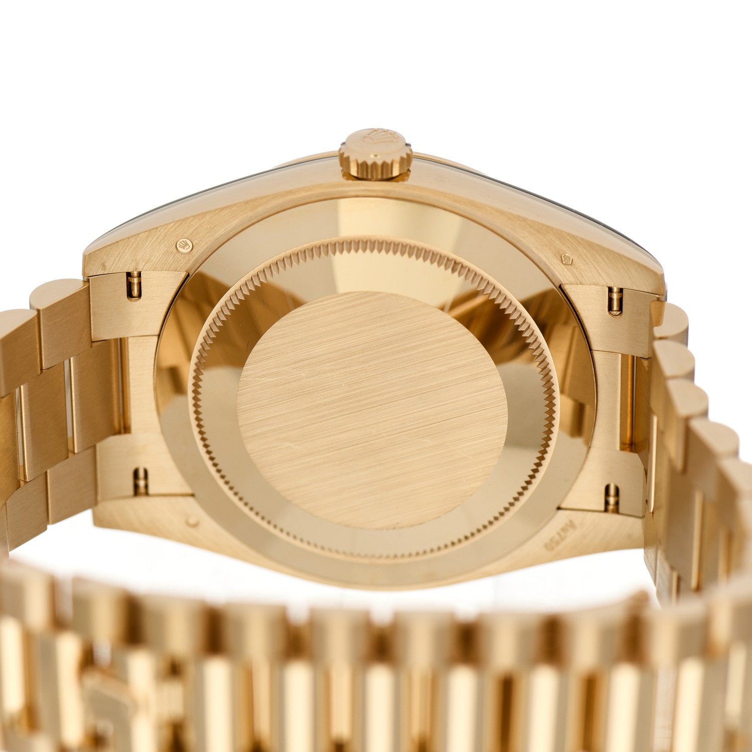 Rolex 18K Yellow Gold 40mm Oyster Perpetual Day-Date President Watch Green 228238 4 of 5
