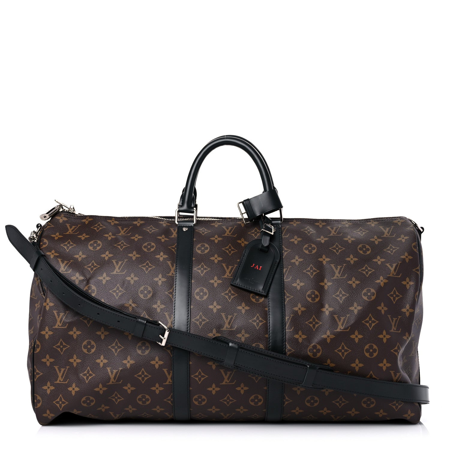 Louis Vuitton Monogram Macassar Keepall Bandouliere 55 1 of 15