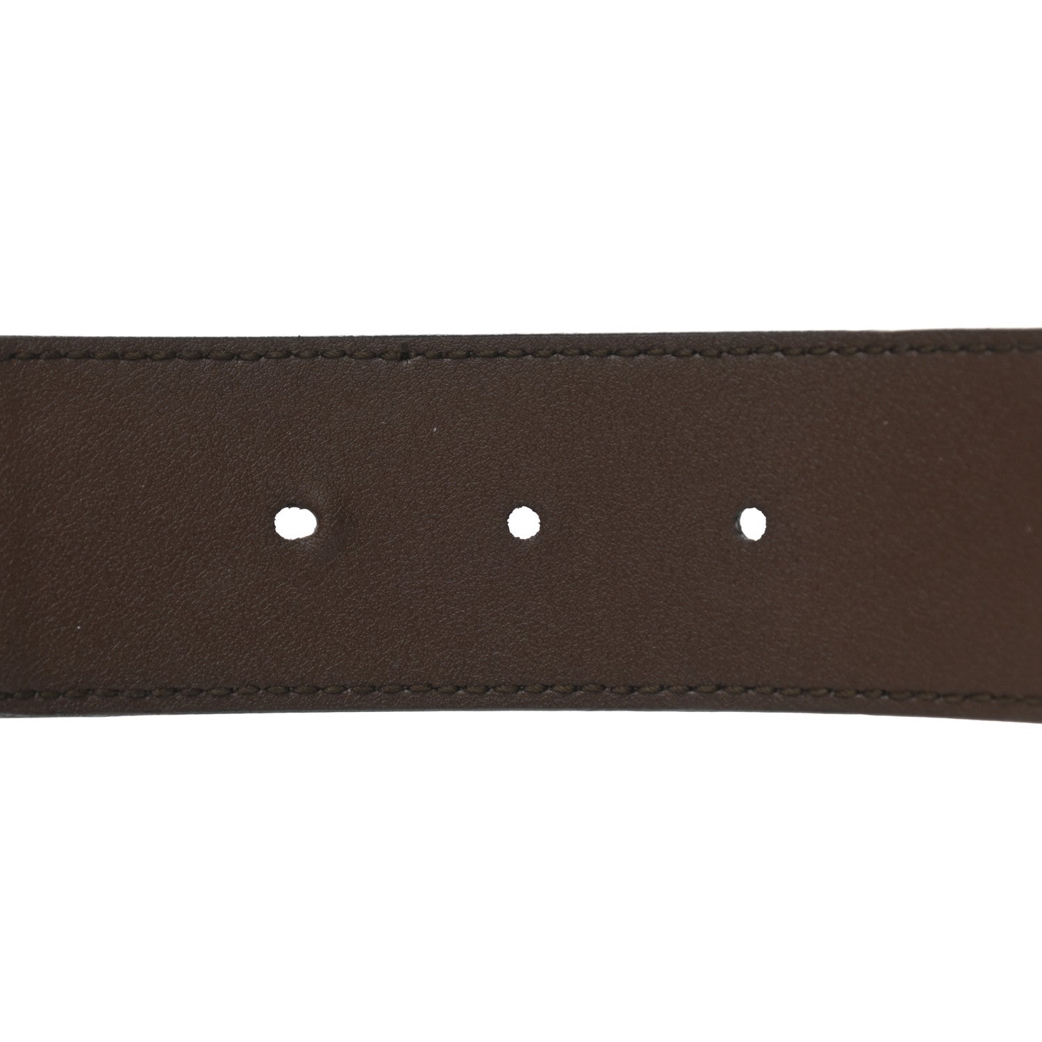Gucci GG Supreme Monogram Matte Plutone Calfskin Double G 40mm Belt 95 38 Beige Ebony New Acero 4 of 7
