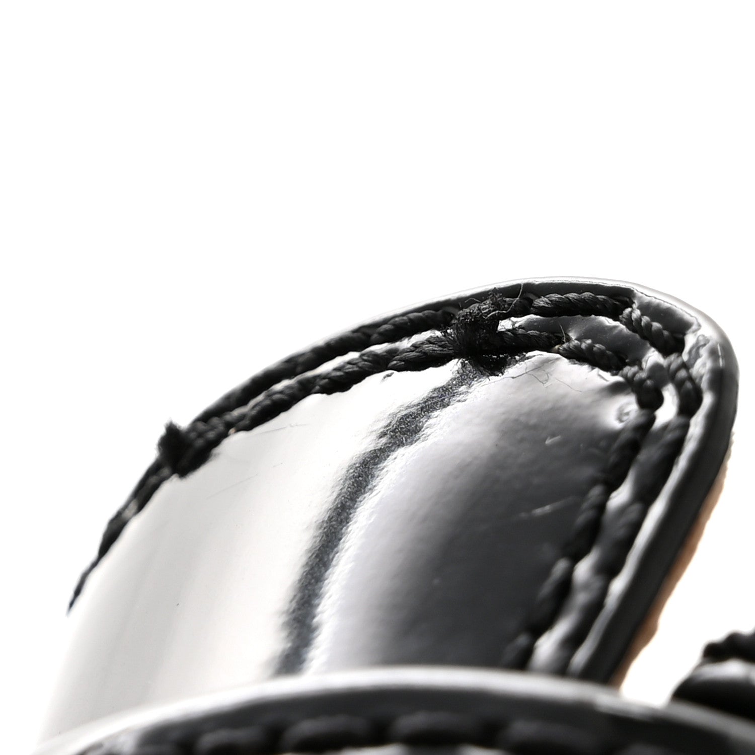 Chanel Shiny Calfskin Logo Loafers 38 Black 10 of 11