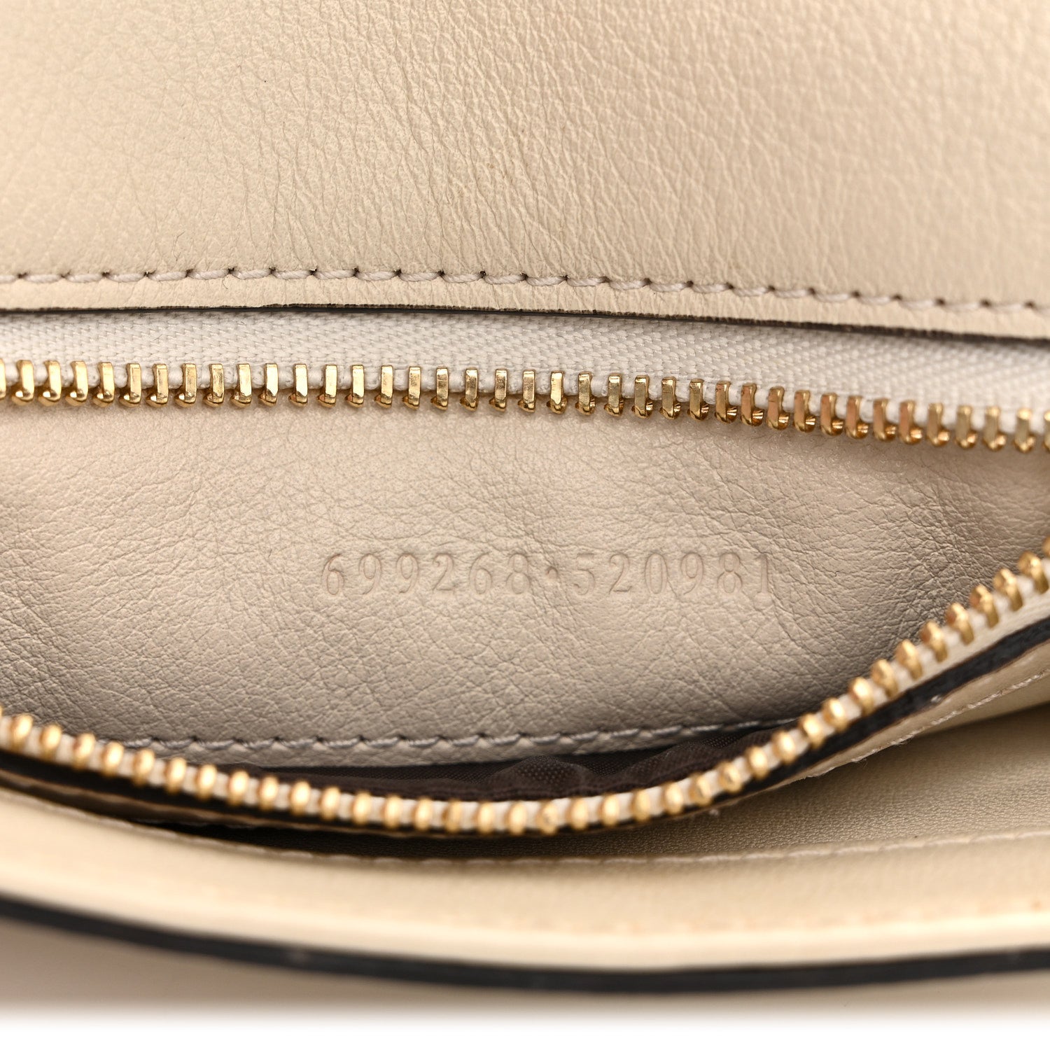 Gucci Roxy Calfskin Blondie Chain Shoulder Flap Bag Mystic White 7 of 13