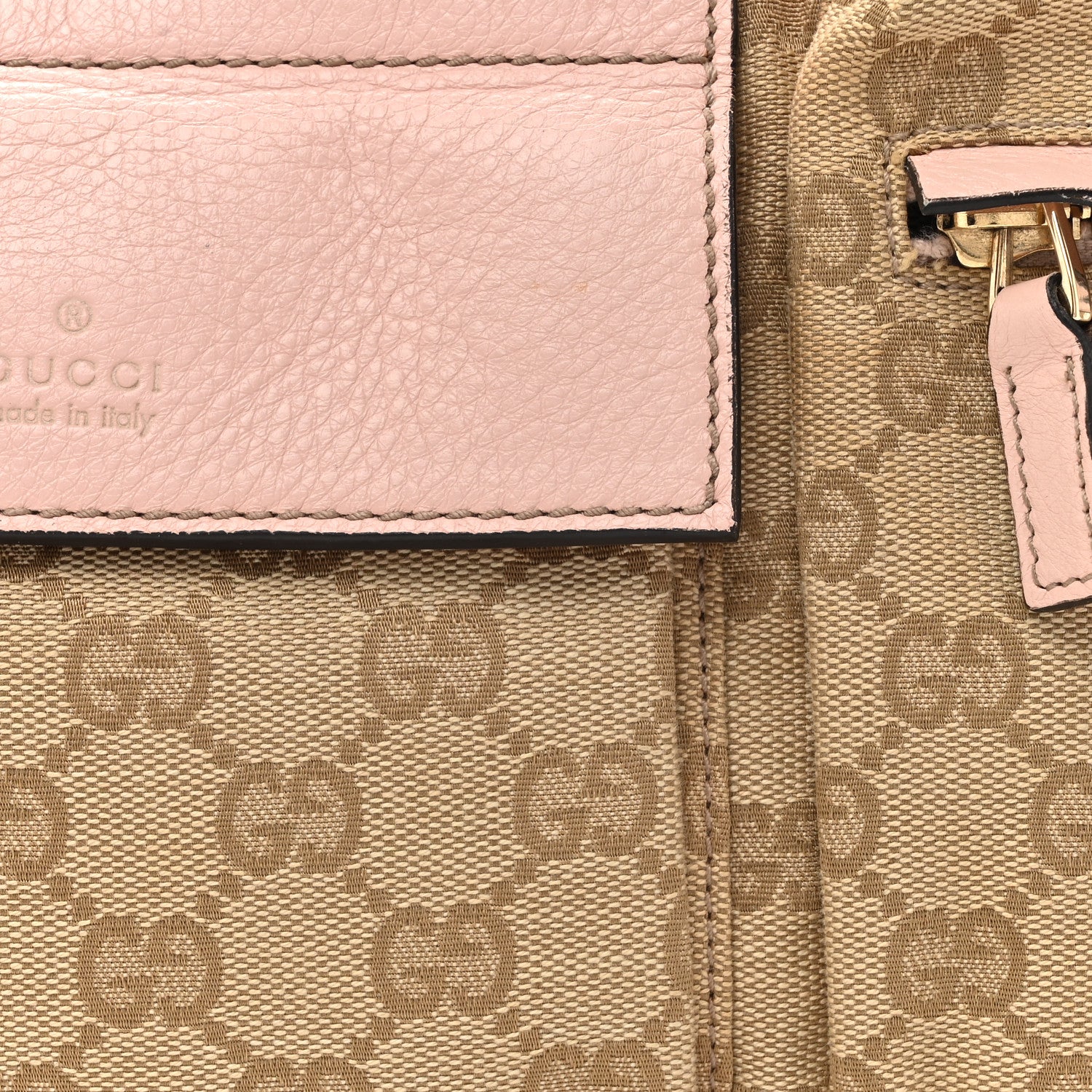 Gucci GG Monogram Web Double Pocket Belt Bag Pink 8 of 16