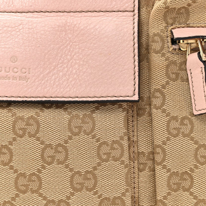 Gucci GG Monogram Web Double Pocket Belt Bag Pink 8 of 16