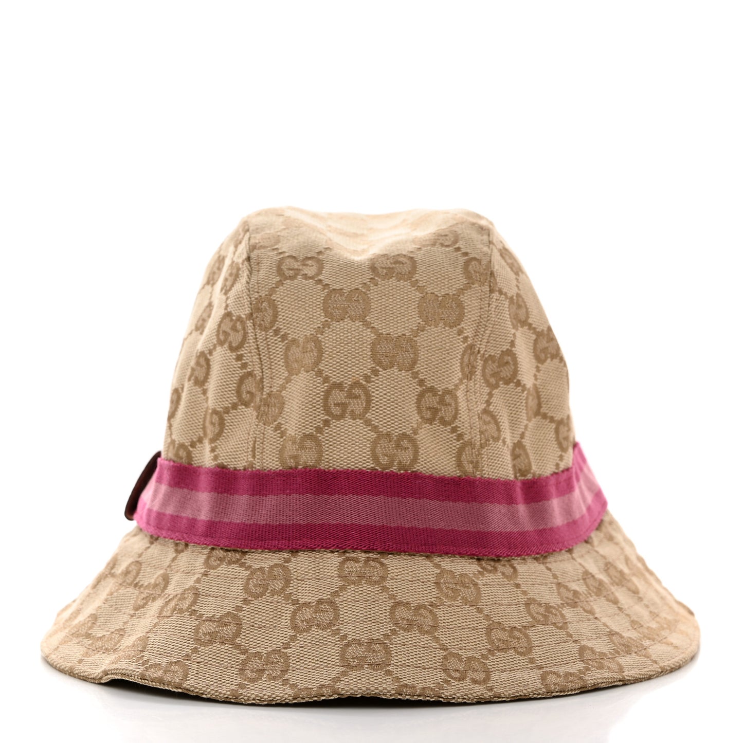 GG Monogram Web Bucket Hat S Beige Pink