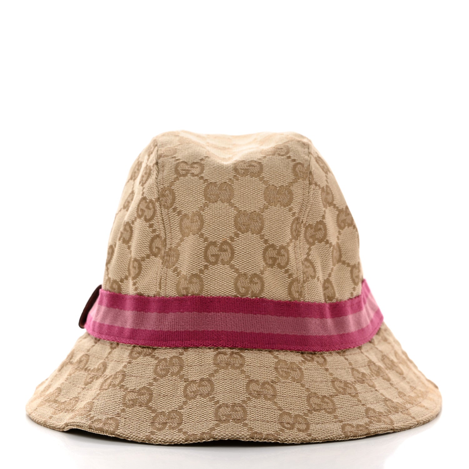 Gucci GG Monogram Web Bucket Hat S Beige Pink 6 of 8