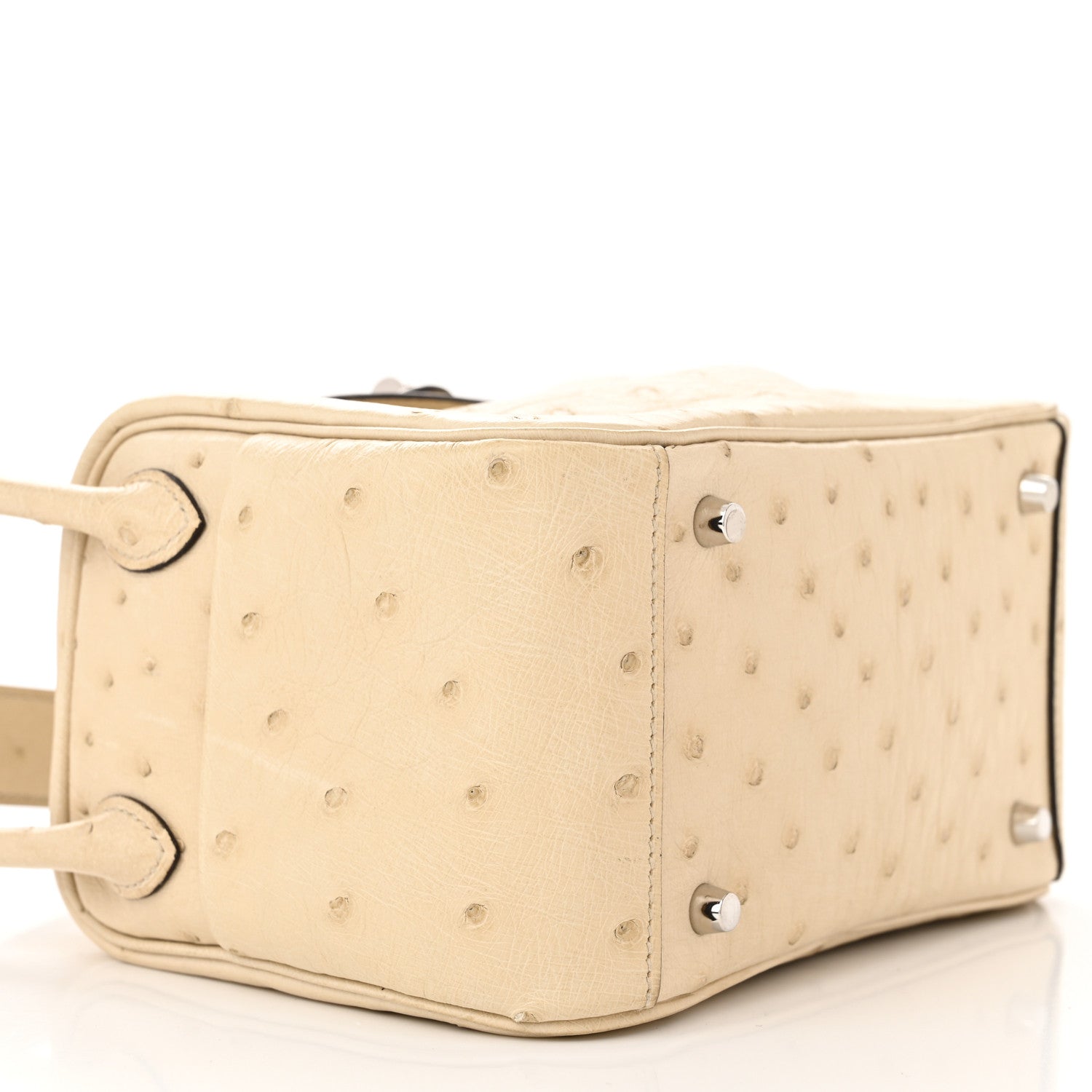 Hermes Ostrich Mini Lindy 20 Nata 9 of 11