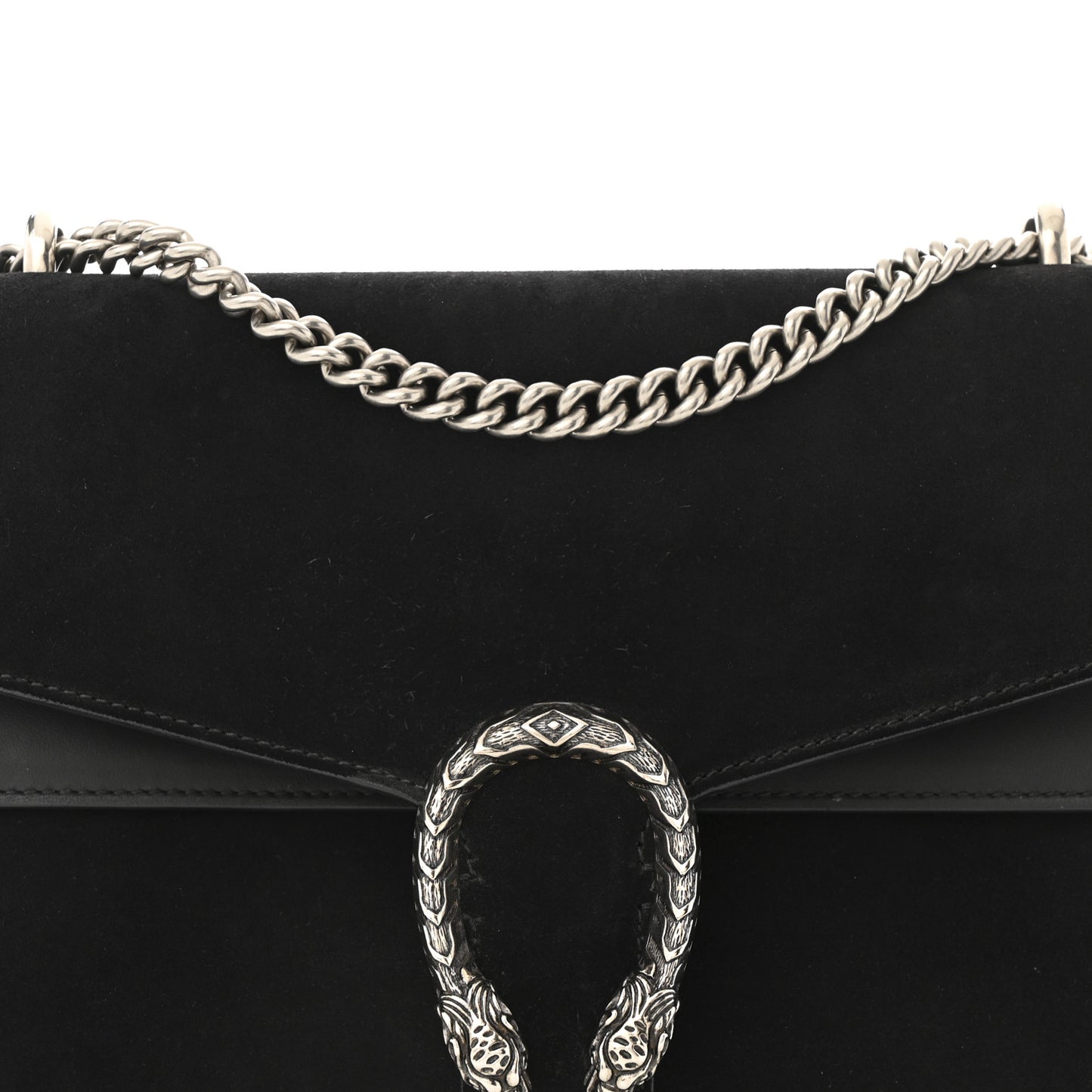 Suede Medium Dionysus Shoulder Bag Black